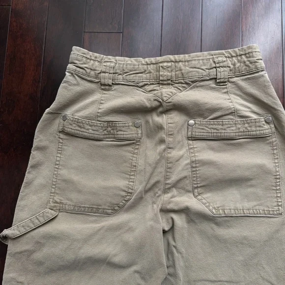 Maeve Anthropologie Womens Turner Utility Cargo Pants Size 30 Khaki Stretch - Picture 7 of 9